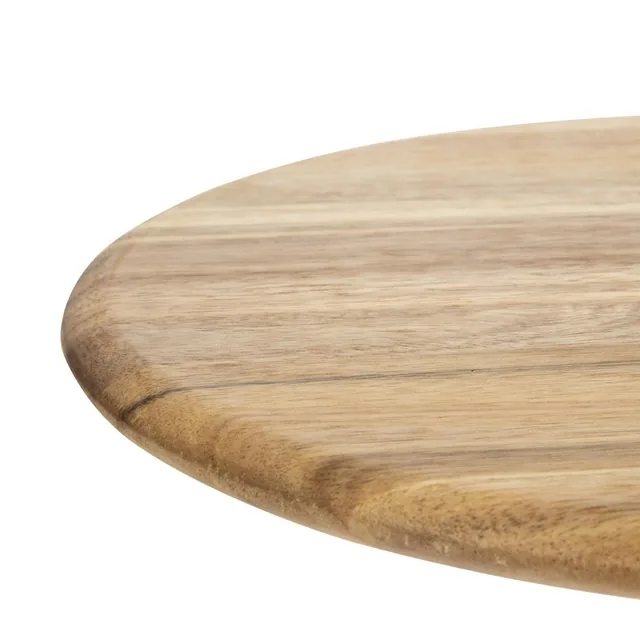 Plank Olympia acaciahout rond 33cm