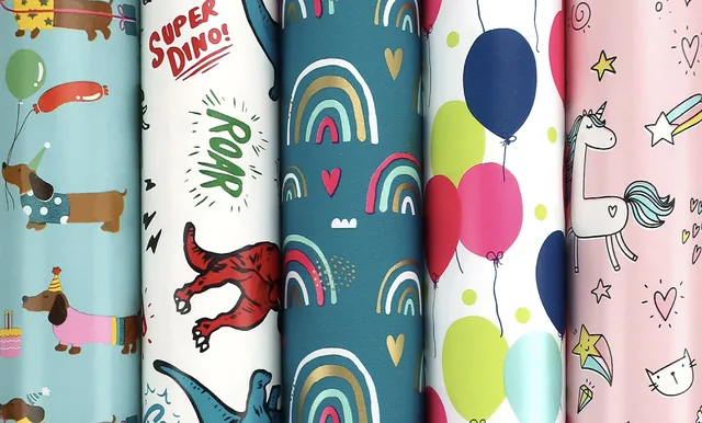 Inpakpapier Colorful kids 200x70cm