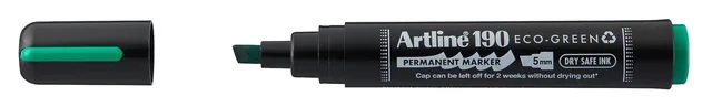 Permanent marker Artline 190 Eco schuin 2-5mm gn