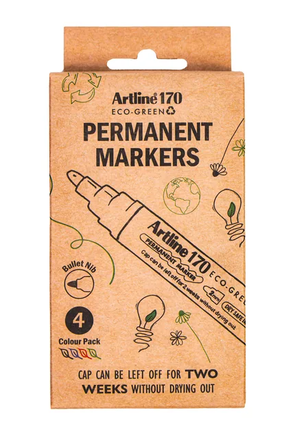 Permanent marker Artline 170 Eco rond M ass 4st
