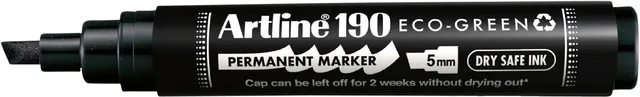 Permanent marker Artline 190  Eco schuin 2-5mm zw