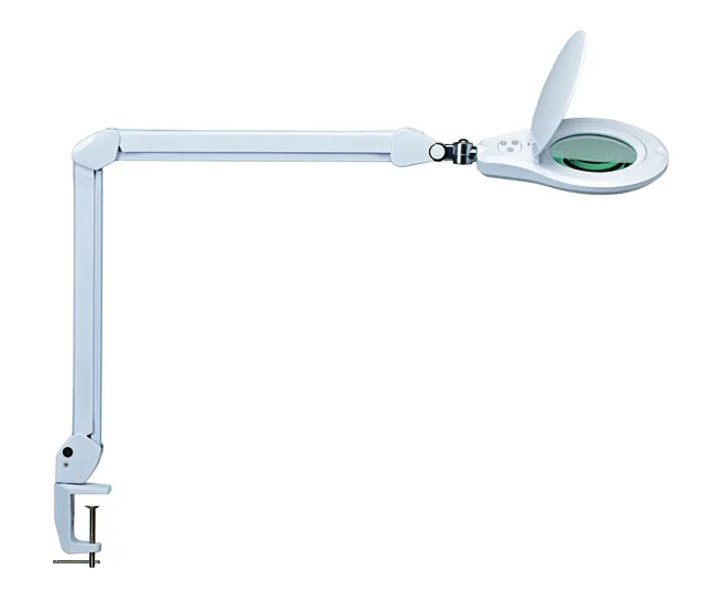 Loeplamp MAUL Source LED dimbaar tafelklem wit