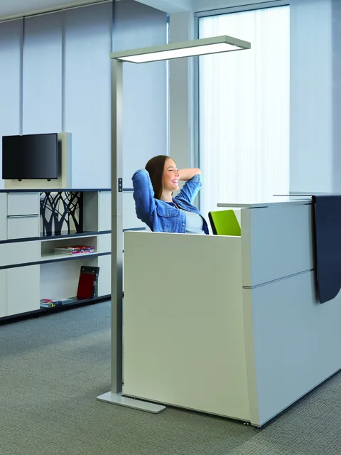 Vloerlamp MAUL Senja LED dimbaar zilver