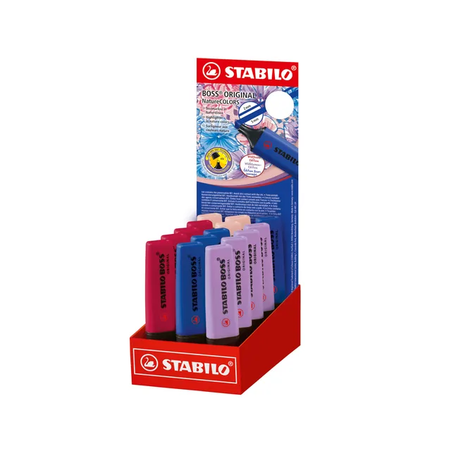 Markeerstift STABILO Boss Wildfl display klein ass