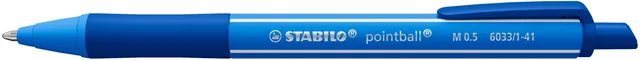 Balpen STABILO pointball colorful blauw