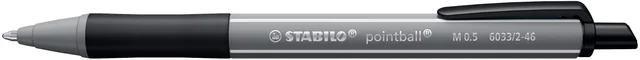 Balpen STABILO pointball colorful zwart