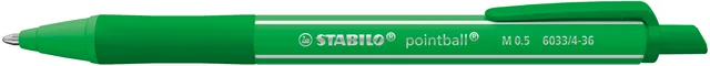 Balpen STABILO pointball colorful groen