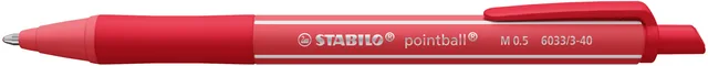 Balpen STABILO pointball colorful  rood