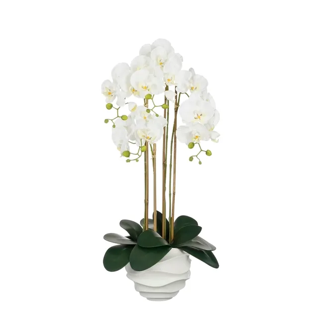 Kunstplant Mica Phalaenopsis in pot wit