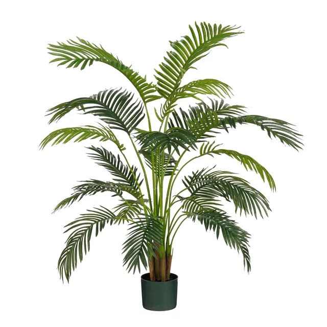 Kunstplant Mica Areca palm in pot groen