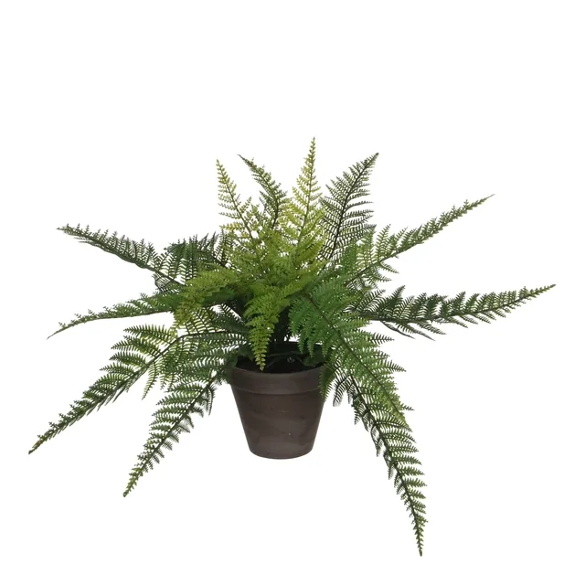 Kunstplant Mica varen groen in pot Stan grijs