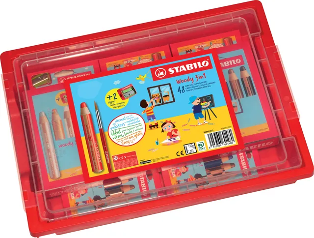 Kleurpotlood STABILO 882 woody 3 in 1 38st ass