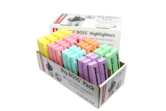 Markeerstift STABILO BOSS 70 48st assorti pastel