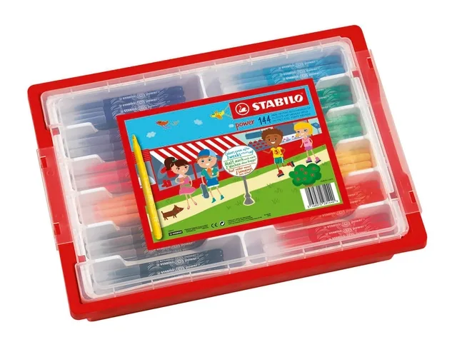 Viltstift STABILO power 280 144st assorrti