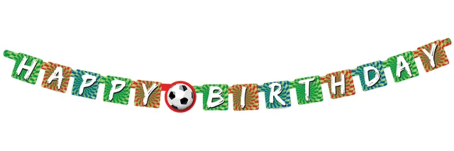 Letterslinger Haza Happy birthday goal 180cm