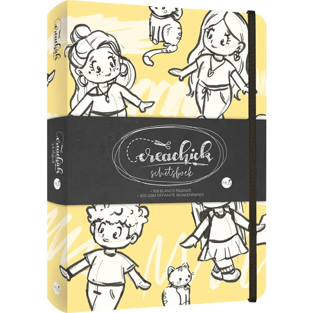 Schetsboek CreaChick Yellow