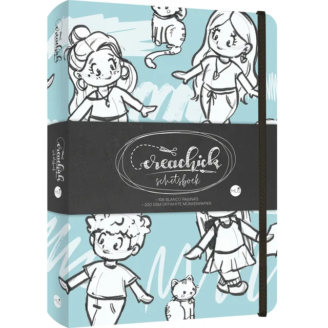 Schetsboek CreaChick Blue