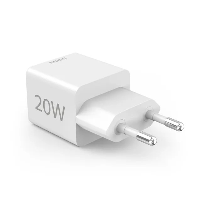Oplader Hama USB-C/USB-A Mini PD 20W wit