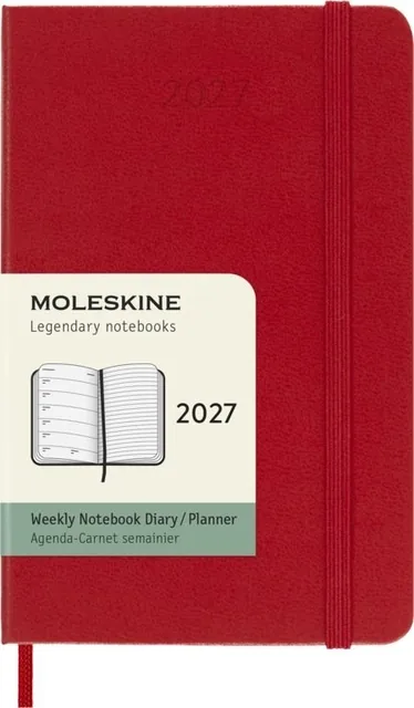 Agenda 2027 Msk Plan Week pocket hc scarlet red