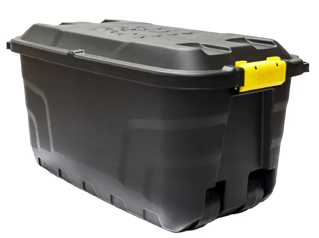 Opbergbox Bankers Box 75L wielen robuust zwart