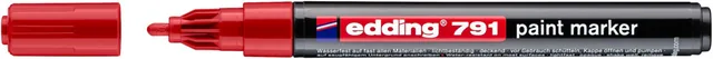 Paintmarker edding 791 alcoholbasis 1-2mm rood