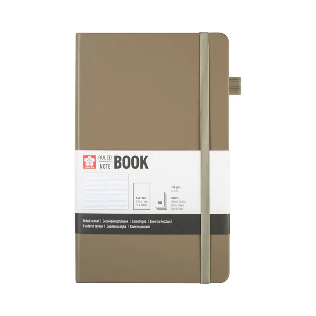 Notitieboek Sakura large lijn sintel
