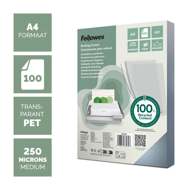 Voorblad Fellowes A4 PET 250micron