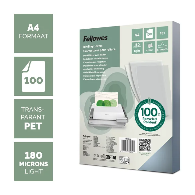 Voorblad Fellowes A4 PET 180micron