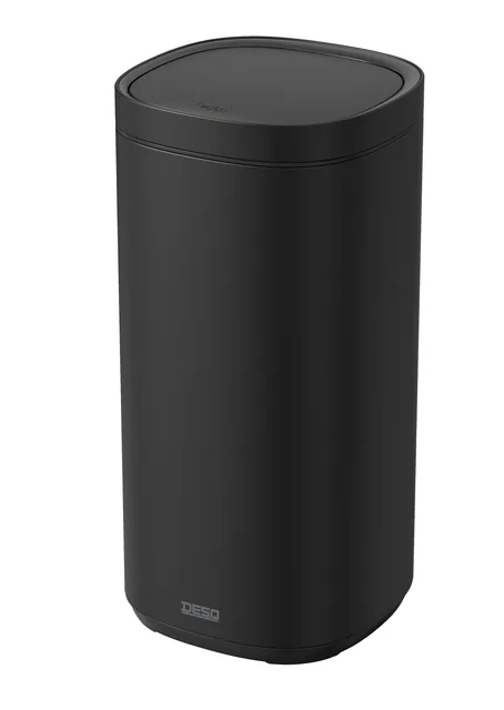 Afvalbak Desq Touch 50 liter RVS zwart