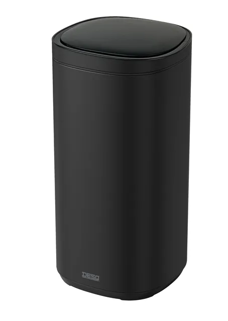 Afvalbak Desq Sensor 50 liter RVS zwart