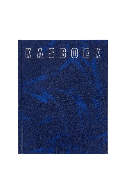 Kasboek Qua 165x210mm 192blz 1 kolom blauw