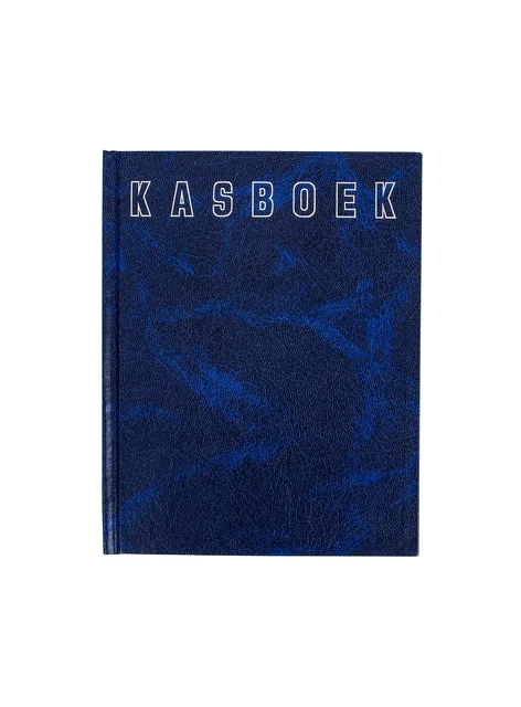 Kasboek Qua 165x210mm 96blz 2 kolommen blauw