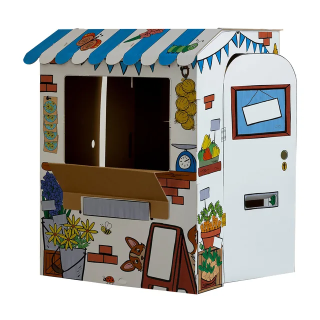 Kartonnen marktkraam XL Bankers Box Play