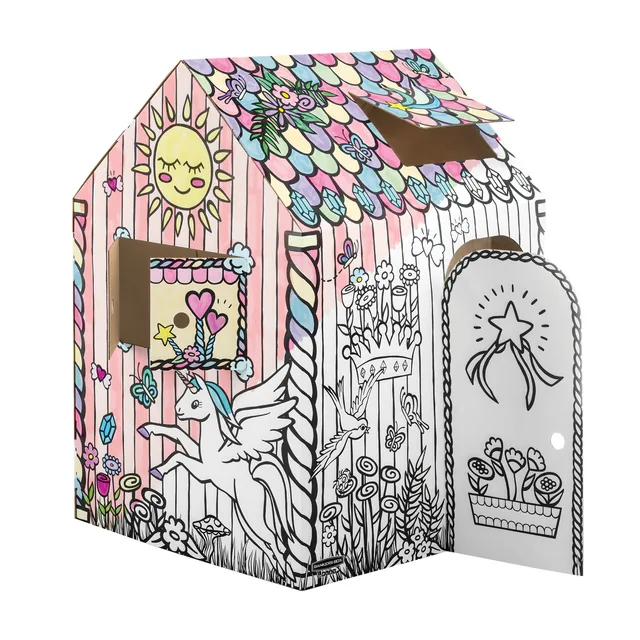 Kartonnen speelhuis XL Eenhoorn Bankers Box Play