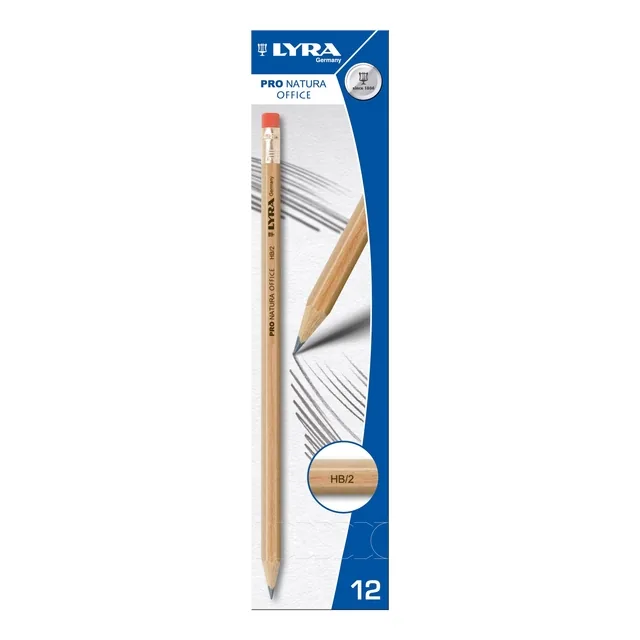 Potlood LYRA Pro Natura Office HB 12 stuks