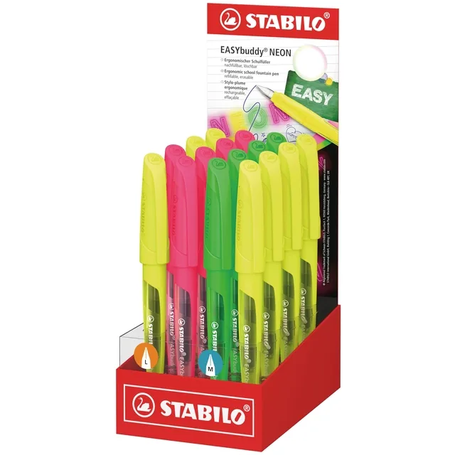 Vulpen STABILO Easybuddy L en M neon ass
