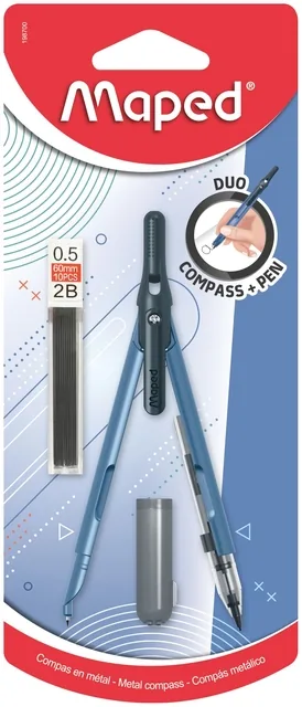 Penpasser Maped 3delig assorti
