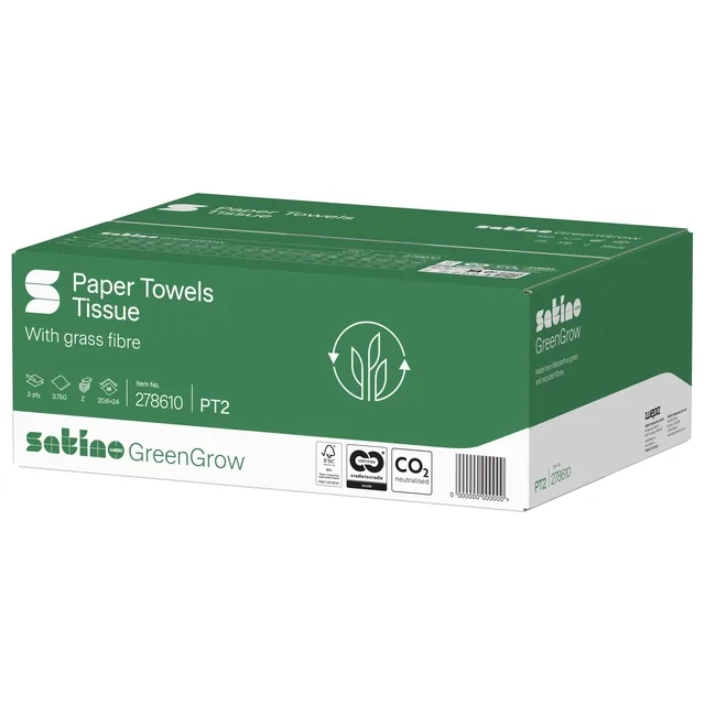 Handdoek Satino PT2 GreenGrow 2laags 278610