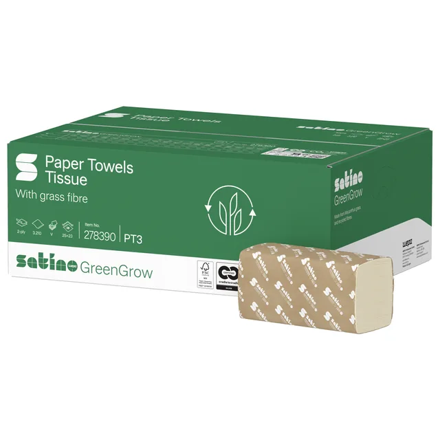 Handdoek Satino PT3 GreenGrow 2laags 278390