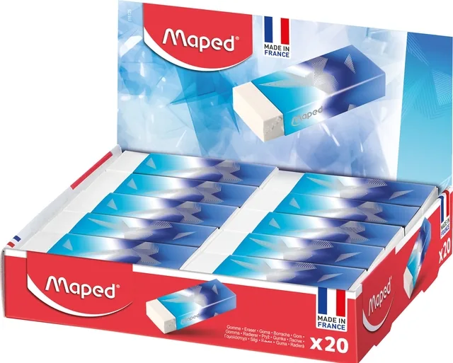 Gum Maped Arctic Vibes display 20 stuks blauw