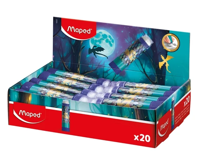 Gum Maped Dragon display 20 kleuren blauw