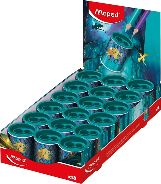 Puntenslijper Maped Dragon 2gaats display 18 stuks