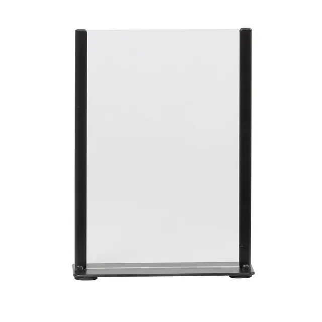 Kaarthouder Europel zwart metaal met acryl bord A5