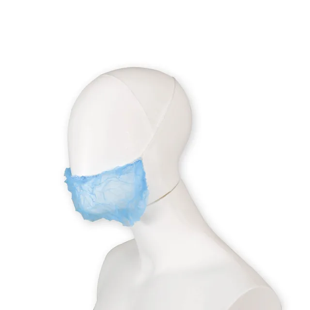 Baardnet Hynex non-woven blauw pp 100 stuks