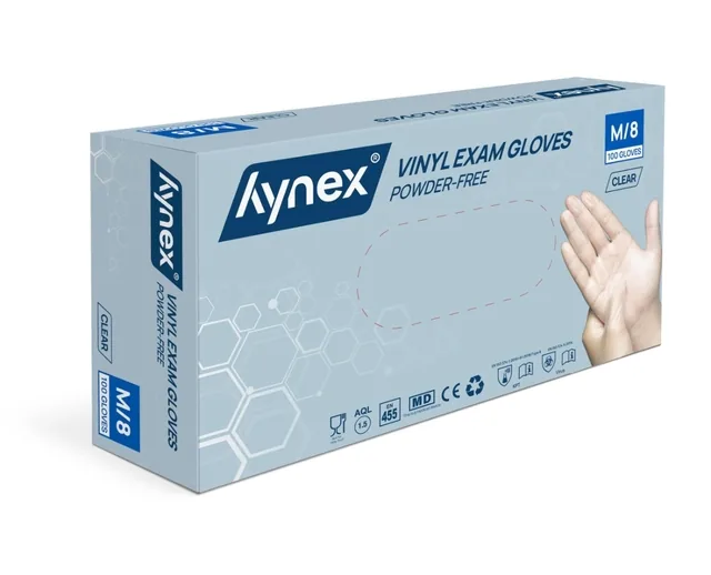 Handschoen Hynex vinyl M tr 4.5gr 100 stuks