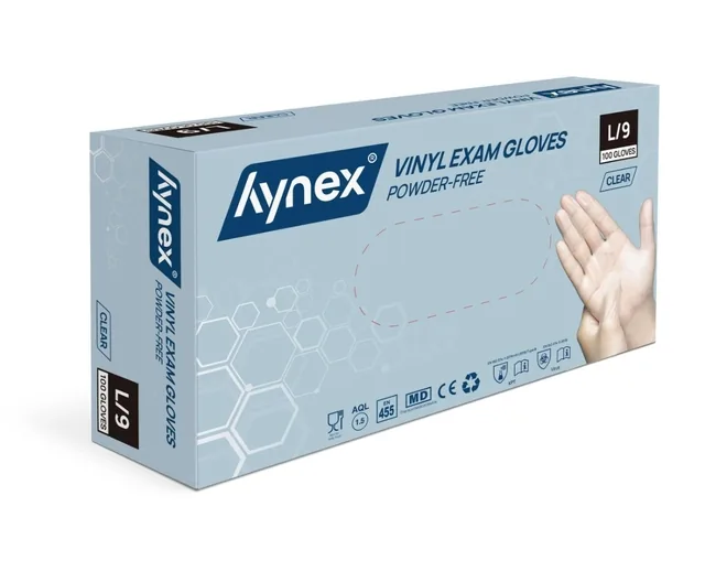 Handschoen Hynex vinyl L tr 4.5gr 100 stuks