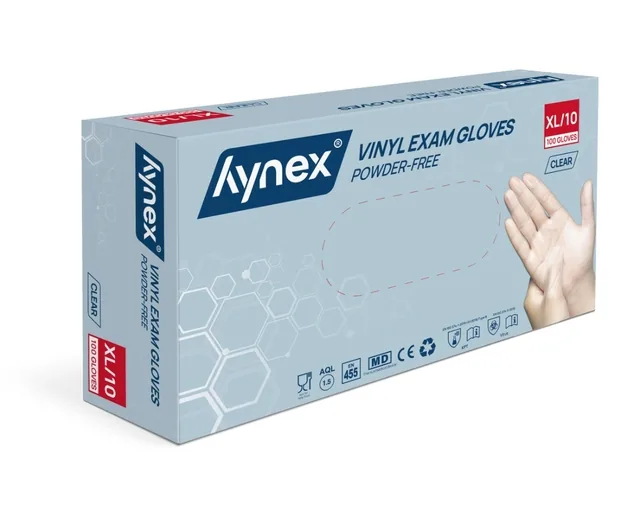 Handschoen Hynex vinyl XL tr 4.5gr 100 stuks