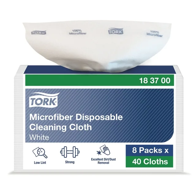 Microvezeldoek Tork Premium 40 vel wit 183700