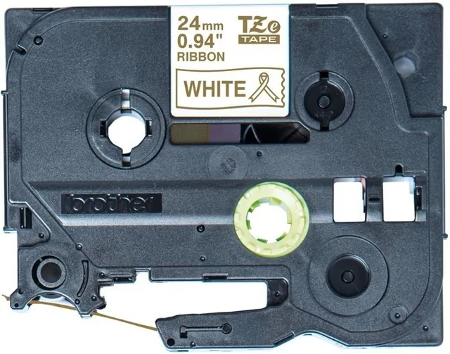 Labeltape Brother Ptouch TZeR254 24mm wit