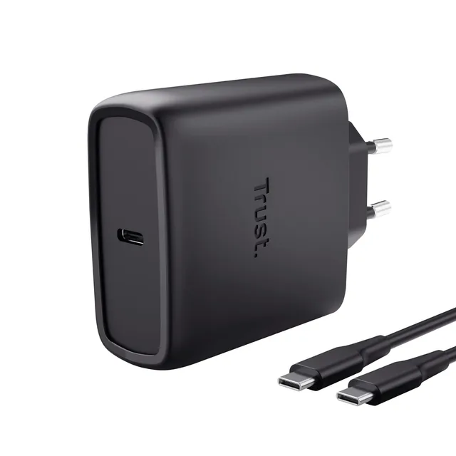 Oplader Trust Maxo 65W USB-C GaN zwart